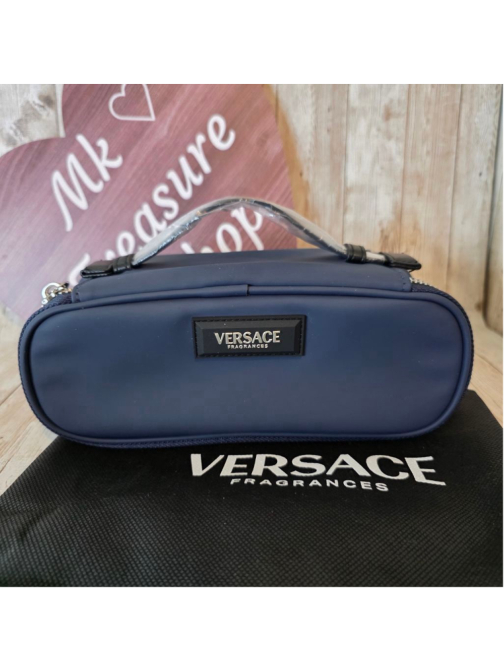 Men's Versace Navy Blue Toiletry Bag NWOT